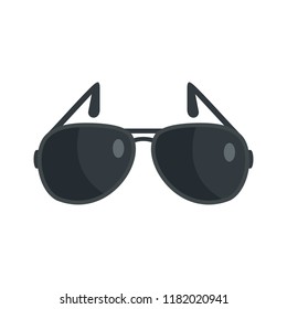 Sunglasses icon. Flat illustration of sunglasses vector icon for web design