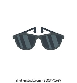 Icono de gafas de sol. Ilustración plana del icono vector gafas de sol aislado en fondo blanco