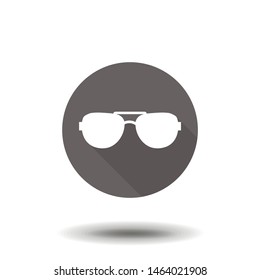 The sunglasses icon. Glasses symbol. Flat Vector illustration