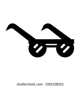 sunglasses icon glyph vector design