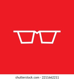 Icono de gafas de sol, plantilla de recursos gráficos, ilustración vectorial.
