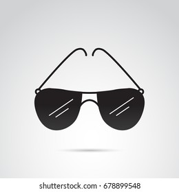 Sunglasses icon isolated on white background. Vector art.