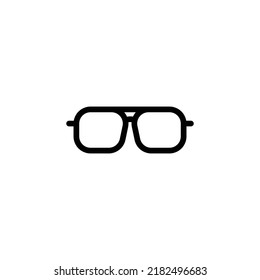Sunglasses Icon. Line Art Style Design Isolated On White Background