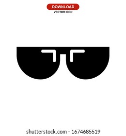 sunglasses icon or logo isolated sign symbol vector illustration - high quality black style vector icons

