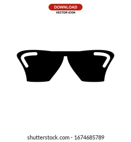 sunglasses icon or logo isolated sign symbol vector illustration - high quality black style vector icons
