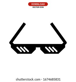 sunglasses icon or logo isolated sign symbol vector illustration - high quality black style vector icons
