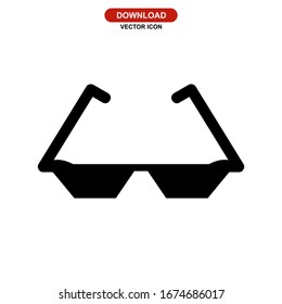 sunglasses icon or logo isolated sign symbol vector illustration - high quality black style vector icons
