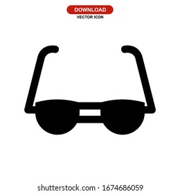 sunglasses icon or logo isolated sign symbol vector illustration - high quality black style vector icons
