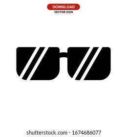 sunglasses icon or logo isolated sign symbol vector illustration - high quality black style vector icons
