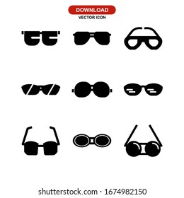 sunglasses icon or logo isolated sign symbol vector illustration - Collection of high quality black style vector icons
