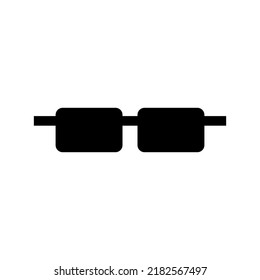 sunglasses icon or logo isolated sign symbol vector illustration - high quality black style vector icons
