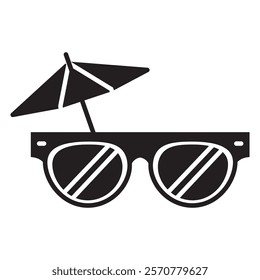 Sunglasses icon or logo isolated sign symbol vector illustration - high-quality black style vector icons