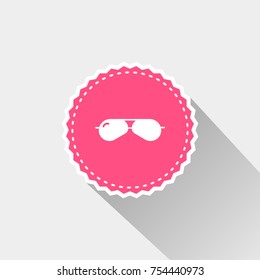 sunglasses icon with long shadow