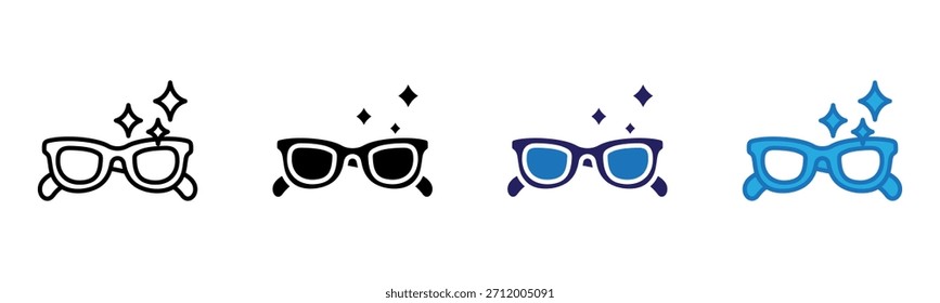 Gafas de sol Icon Multi Style Ilustración vectorial