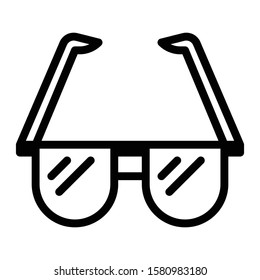 sunglasses icon outline vector design