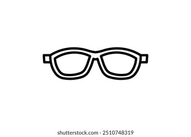 Ícone de óculos escuros. ícone relacionado à moda. adequado para web site, app, interfaces de usuário. estilo de ícone de linha