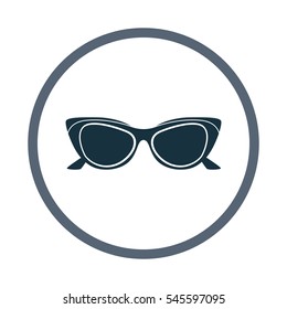 Sunglasses icon. Simple design for web and mobile