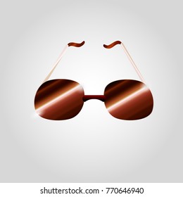 Sunglasses icon. Simple design. White background.
Flat. Logos or emblems.
Illustration can be used in the internet shop, 
advertisements, banners, websites, infographics.
