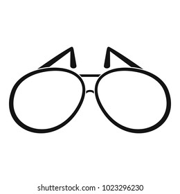 Sunglasses icon. Simple illustration of sunglasses vector icon for web