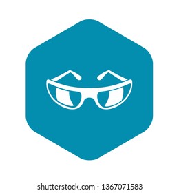 Sunglasses icon. Simple illustration of sunglasses vector icon for web