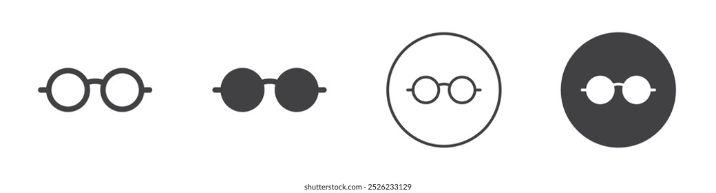 Ícone de óculos escuros Simples contorno vetor logotipo