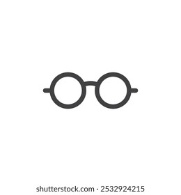 Sunglasses icon Simple outline vector logo