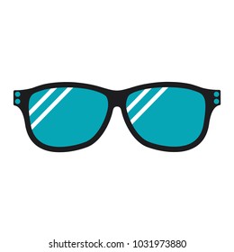sunglasses icon in trendy flat style 