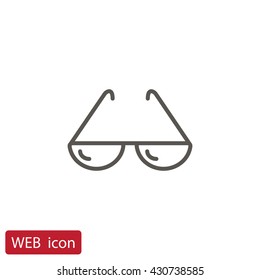 Sunglasses icon vector, 