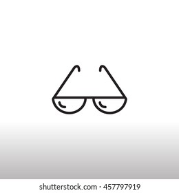  Sunglasses icon vector.