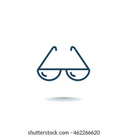  Sunglasses icon vector.