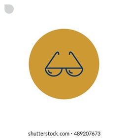  Sunglasses icon vector.