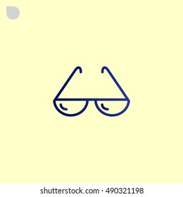  Sunglasses icon vector.