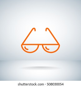  Sunglasses icon vector.