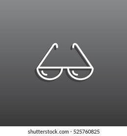  Sunglasses icon vector.