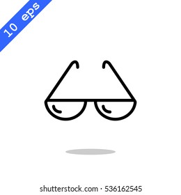  Sunglasses icon vector.