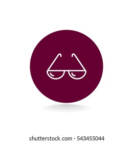  Sunglasses icon vector.