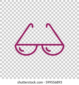  Sunglasses icon vector.