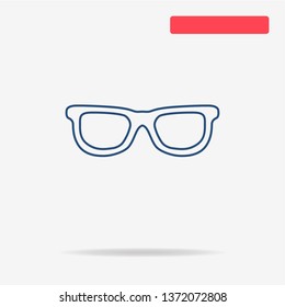 Sunglasses icon. Vector concept illustration for design.