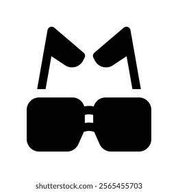 sunglasses icon. vector glyph icon for your website, mobile, presentation, and logo design.