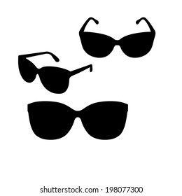 Sunglasses icon, vector illustration