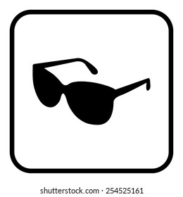 Sunglasses icon, vector illustration