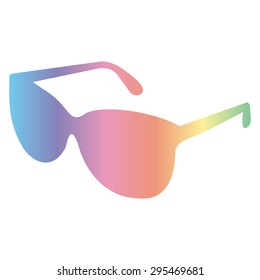 Sunglasses icon, vector illustration 