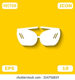 Sunglasses icon, vector illustration