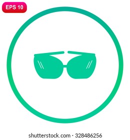 Sunglasses icon, vector illustration
