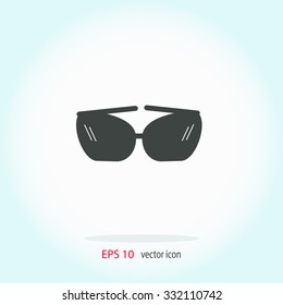 Sunglasses icon, vector illustration