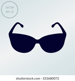 Sunglasses icon, vector illustration 