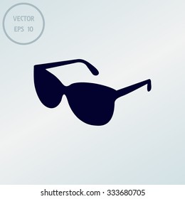 Sunglasses icon, vector illustration 
