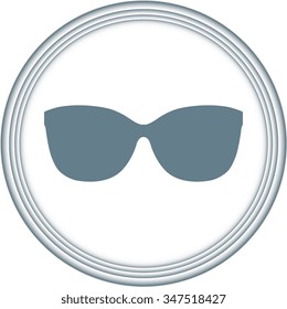 Sunglasses icon, vector illustration 