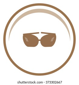 Sunglasses icon, vector illustration