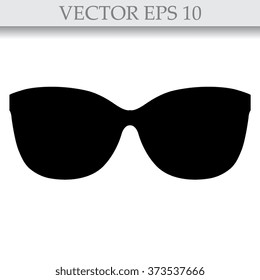 Sunglasses icon, vector illustration 